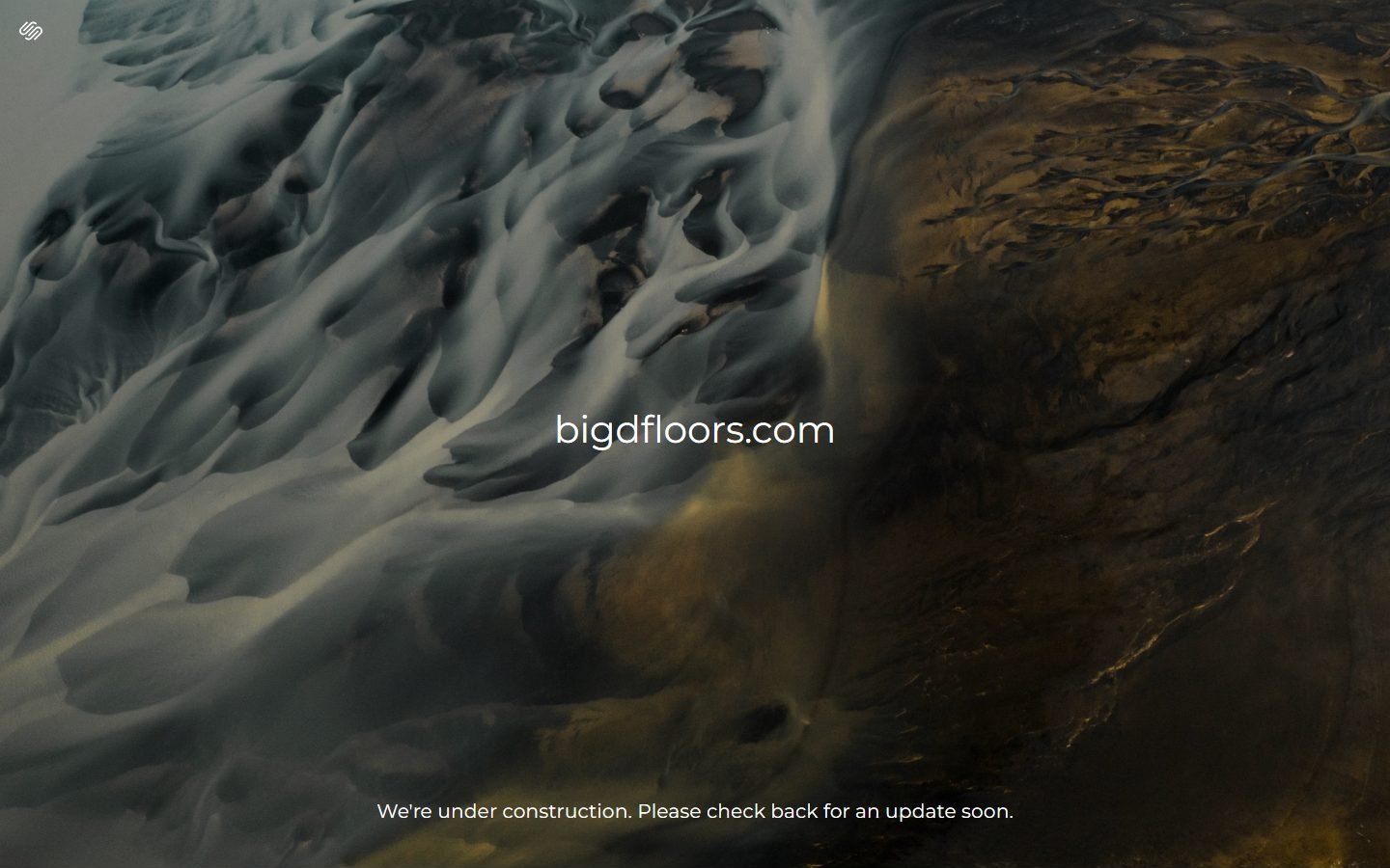 bigdfloors.com today — a registrar placeholder page reading We're under construction