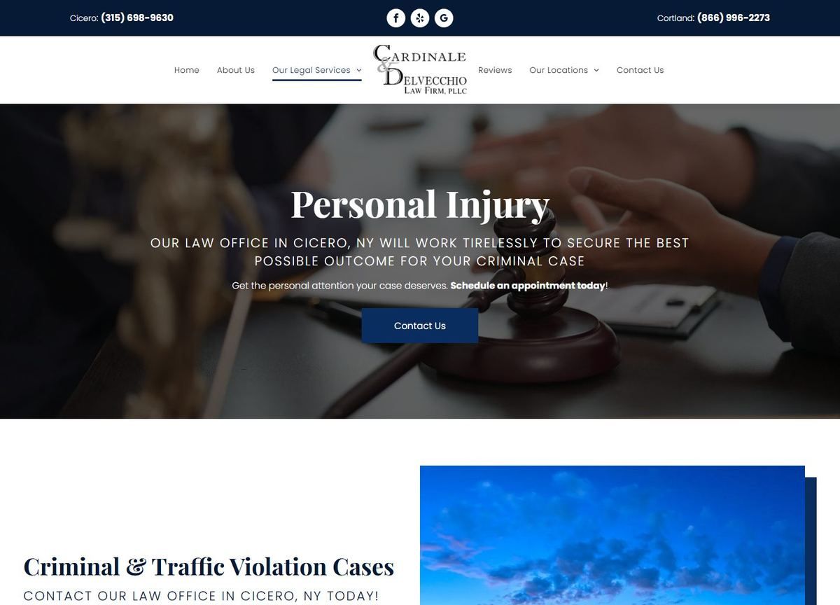 The original criminal defense content before the rebuild