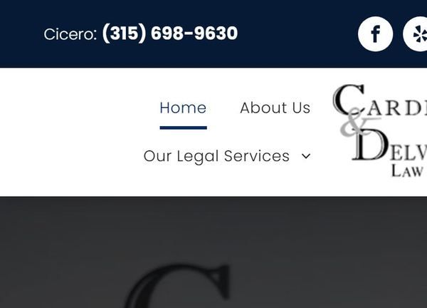 The original homepage on a phone