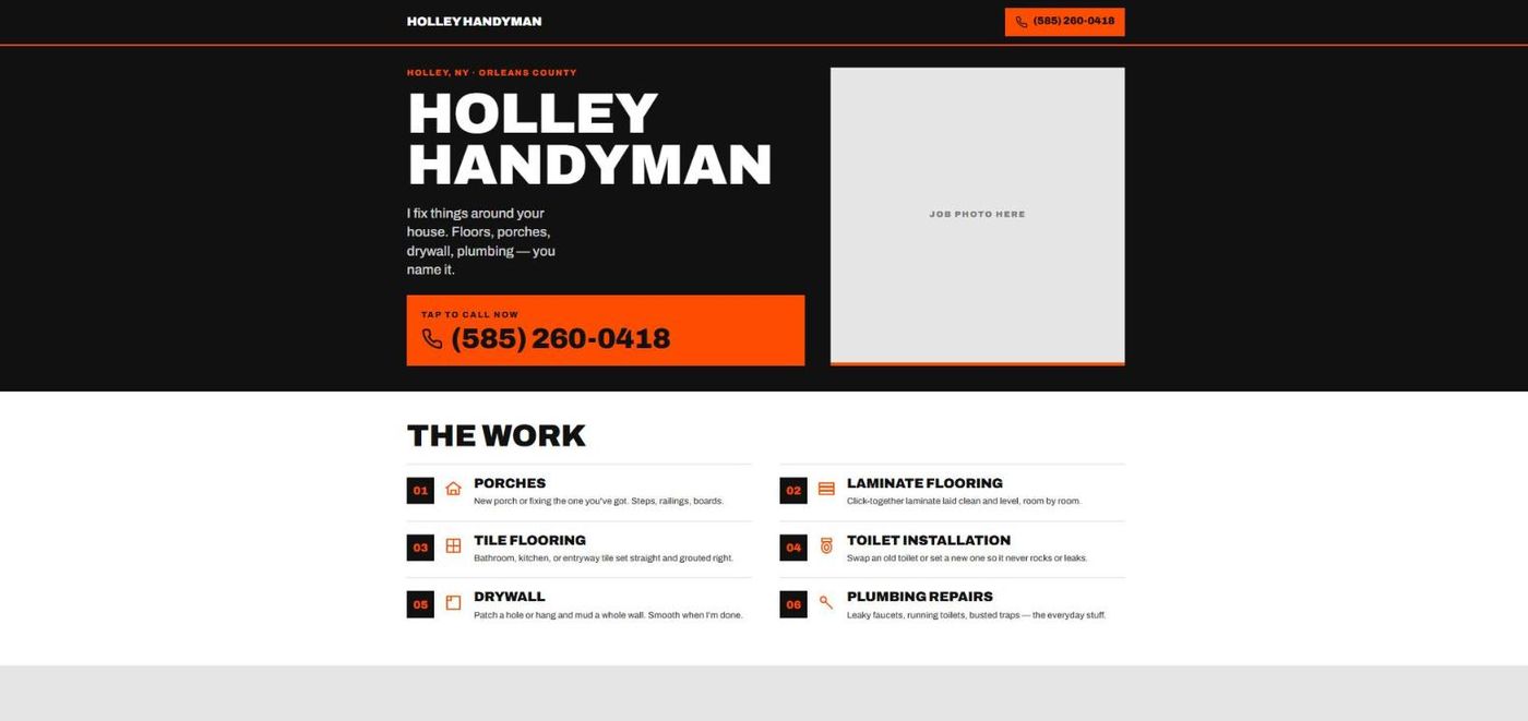 The Holley Handyman build